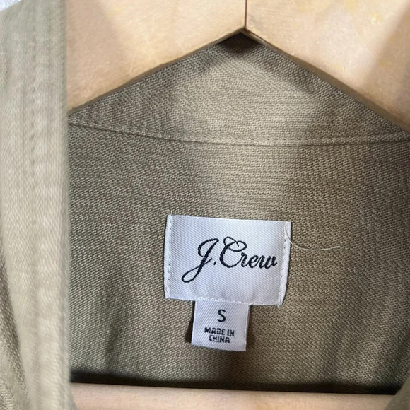 J. Crew Garment-Dyed Military Jacket Size Small Utility Field Travel Green - Picture 3 of 12